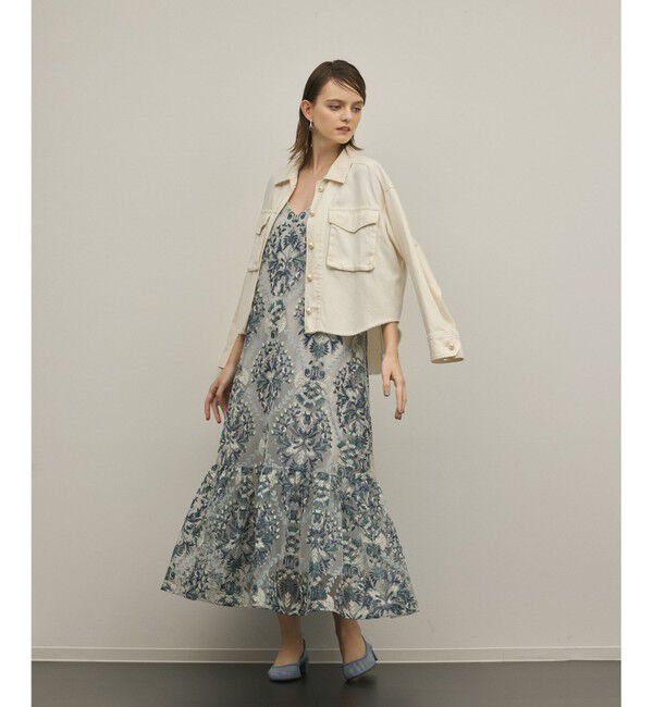 GRACE CONTINENTAL「オーナメントembワンピース」|ワンピース|