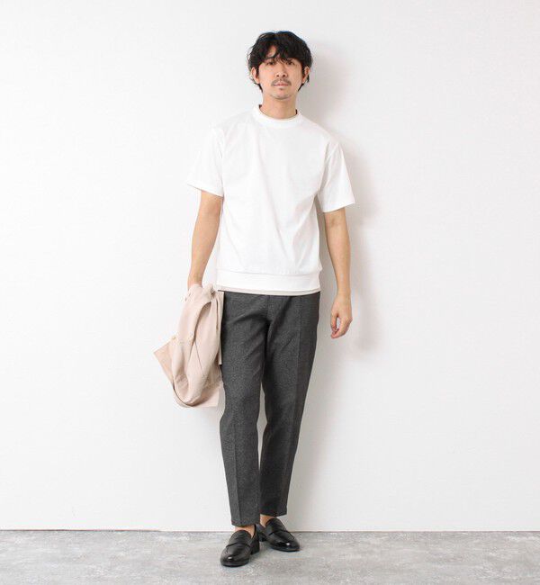 NOLLEY'S goodman「《接触冷感》スーピマコットン ダブルカラーTee 25SS」|Tシャツ・カットソー|