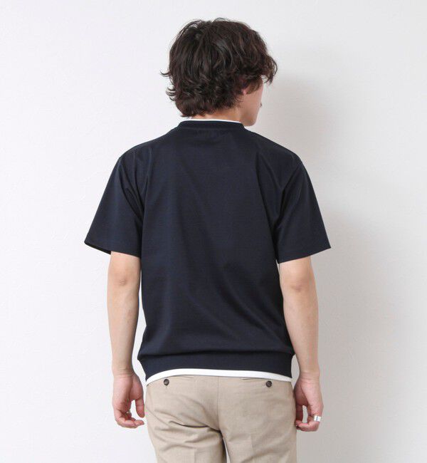 NOLLEY'S goodman「《接触冷感》スーピマコットン ダブルカラーTee 25SS」|Tシャツ・カットソー|