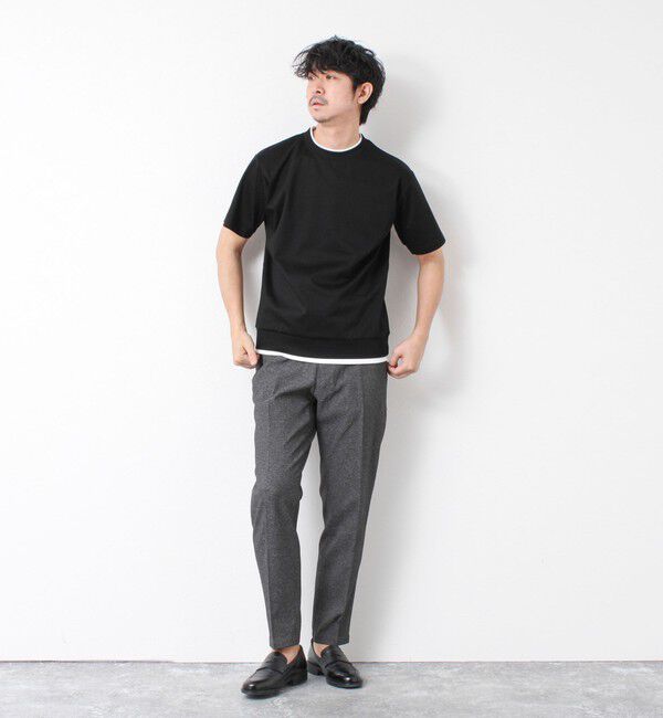 NOLLEY'S goodman「《接触冷感》スーピマコットン ダブルカラーTee 25SS」|Tシャツ・カットソー|