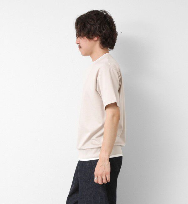 NOLLEY'S goodman「《接触冷感》スーピマコットン ダブルカラーTee 25SS」|Tシャツ・カットソー|