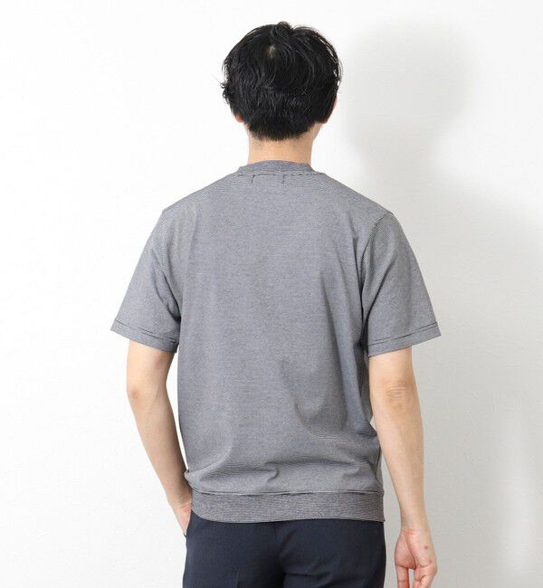 NOLLEY'S goodman「《ビジカジ対応》セミシルケットスムース ボーダードレスTシャツ 25SS」|Tシャツ・カットソー|