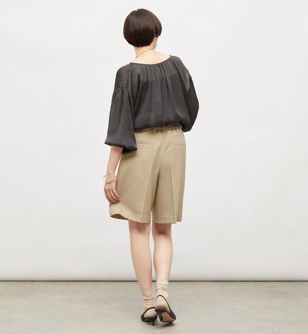 NOLLEY'S「楊柳サテン2WAYギャザーブラウス」|シャツ・ブラウス|