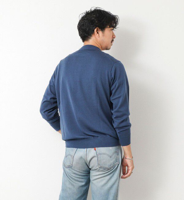 NOLLEY'S goodman「14G成型 ウォッシャブル NSN長袖ポロニット 25AW」|ニット・セーター|