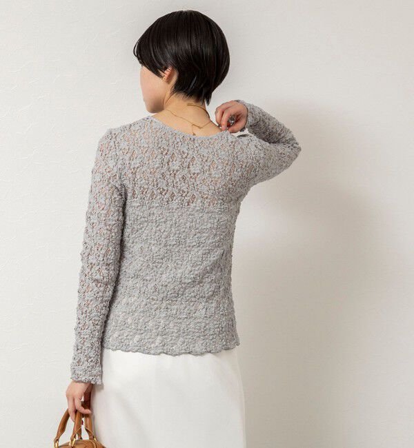 NOLLEY'S sophi「ウォッシャブルストレッチレース両前カーディガン」|カーディガン|