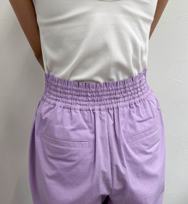 fredy emue「綿ナイロンストレッチセミワイドパンツ」|チノ|