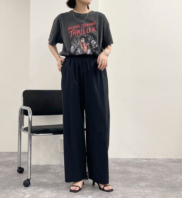 fredy emue「綿ナイロンストレッチセミワイドパンツ」|チノ|