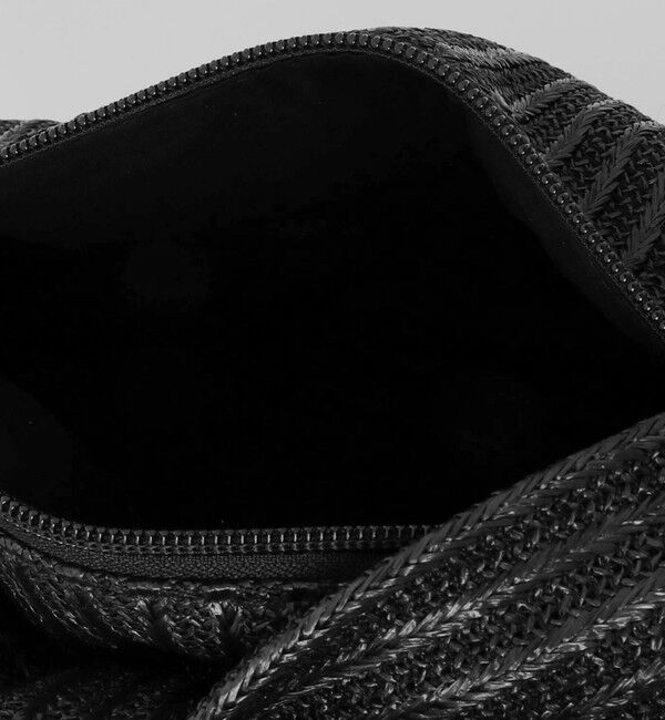 fredy emue「【HELOYSE/エロイーズ】フェイクラフィアリボンポーチバッグ」|ハンドバッグ|