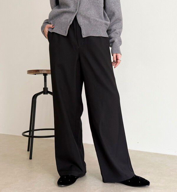 fredy emue「ウールライクイージーワークパンツ」|チノ|