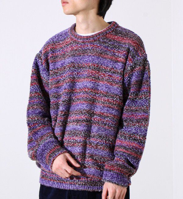 GLOSTER「【ふんわり立体感】グラデーションブークレプルオーバー」|ニット・セーター|