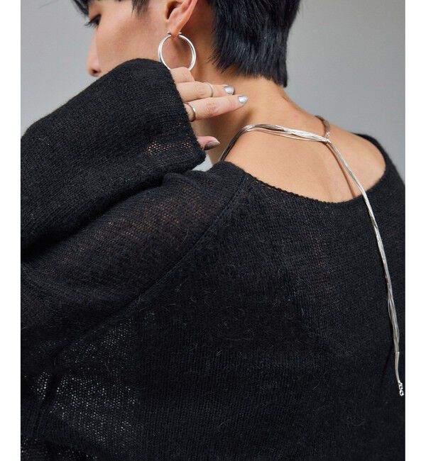 SALON adam et rope'「シアーアルパカウールニットプルオーバー」|ニット・セーター|