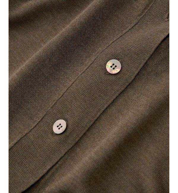 SALON adam et rope'「ブライトラメVネックシアーカーディガン / 新色追加」|カーディガン|