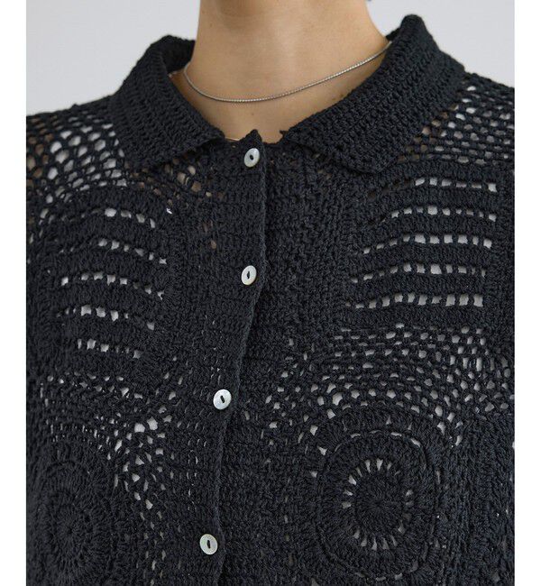 SALON adam et rope'「【WEB限定】ハンドクロシェカーディガン」|カーディガン|