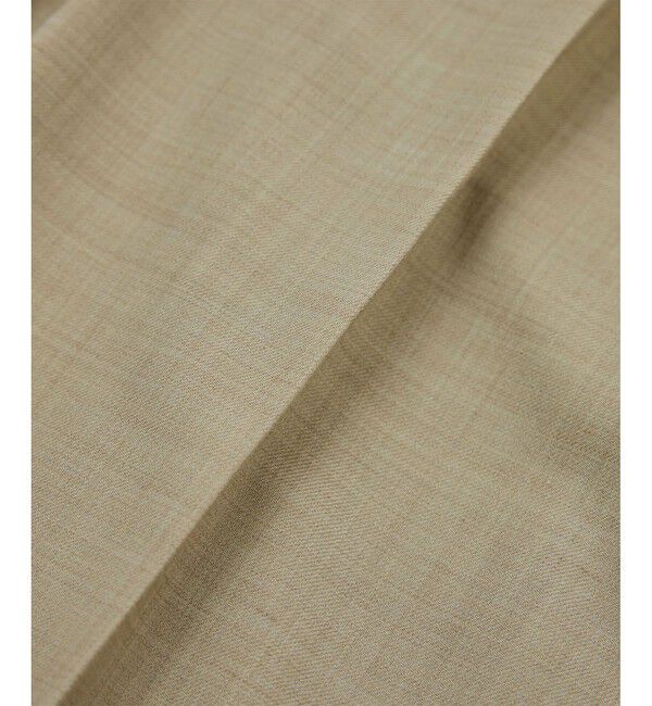 ROPE「【洗える】ウール混ツイル ベルト付きツータックワイドパンツ/セットアップ対応【WEB・一部店舗限定】」|チノ|