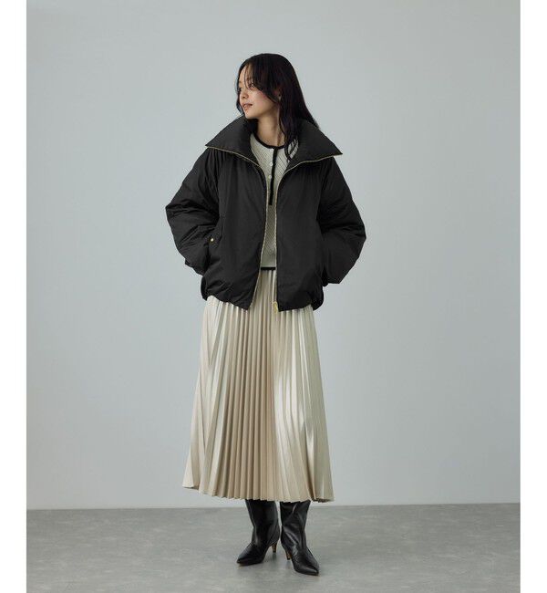 ROPE「ハイネックジップショート丈ダウンコート/イージーケア」|ダウン|