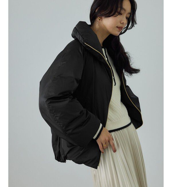 ROPE「ハイネックジップショート丈ダウンコート/イージーケア」|ダウン|