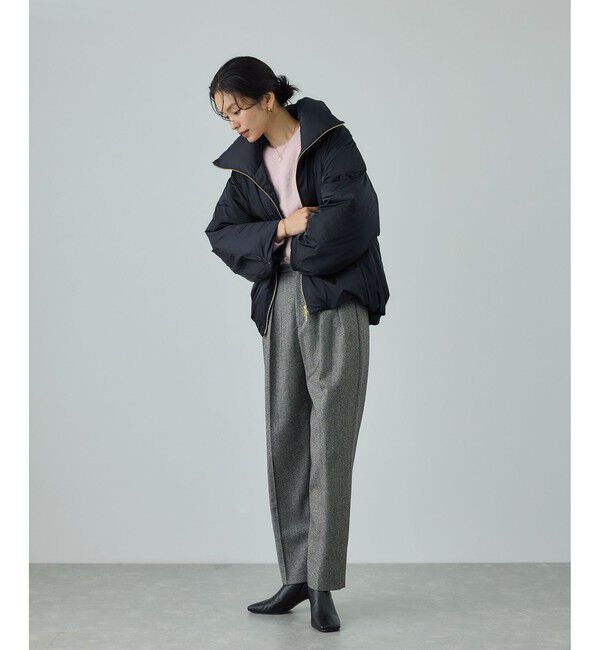 ROPE「ハイネックジップショート丈ダウンコート/イージーケア」|ダウン|