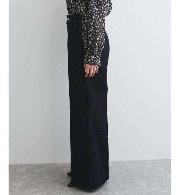 VIS「グリッターワイドデニムパンツ」|デニム|