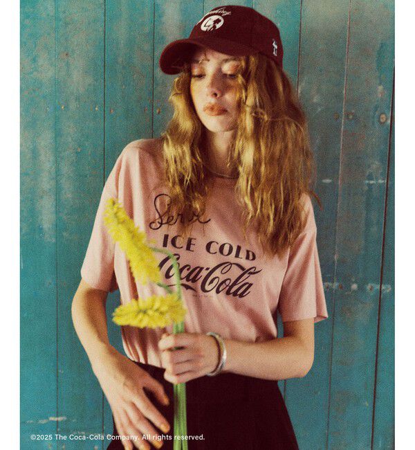 VIS「【Coca-Cola】VIS別注フォト＆ロゴプリントアソートTシャツ」|Tシャツ・カットソー|ピンク(63)
