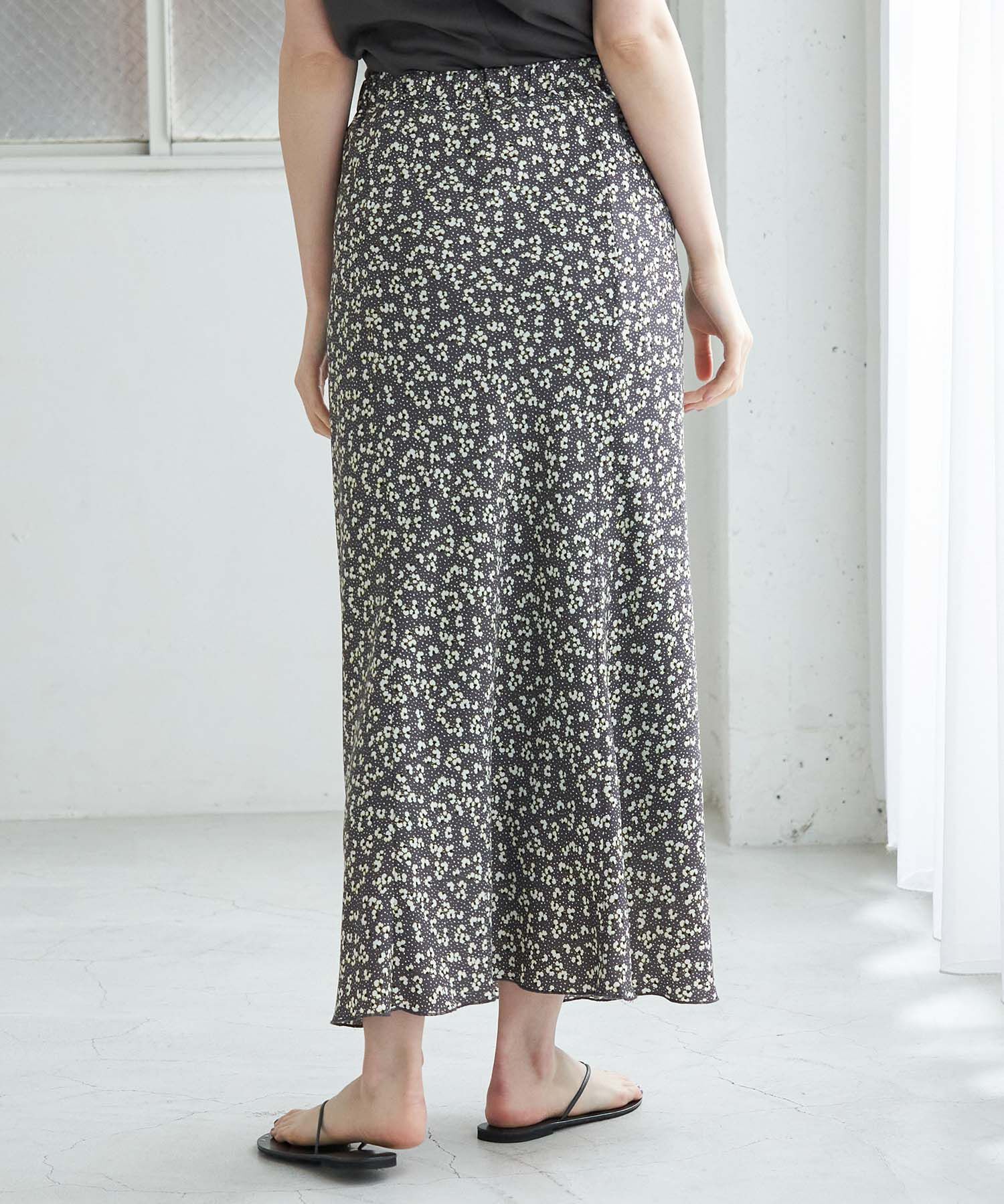 Rope&rsquo;Picnic「【着丈調節の出来る】フラワーマーメイドマキシスカート」|スカート|