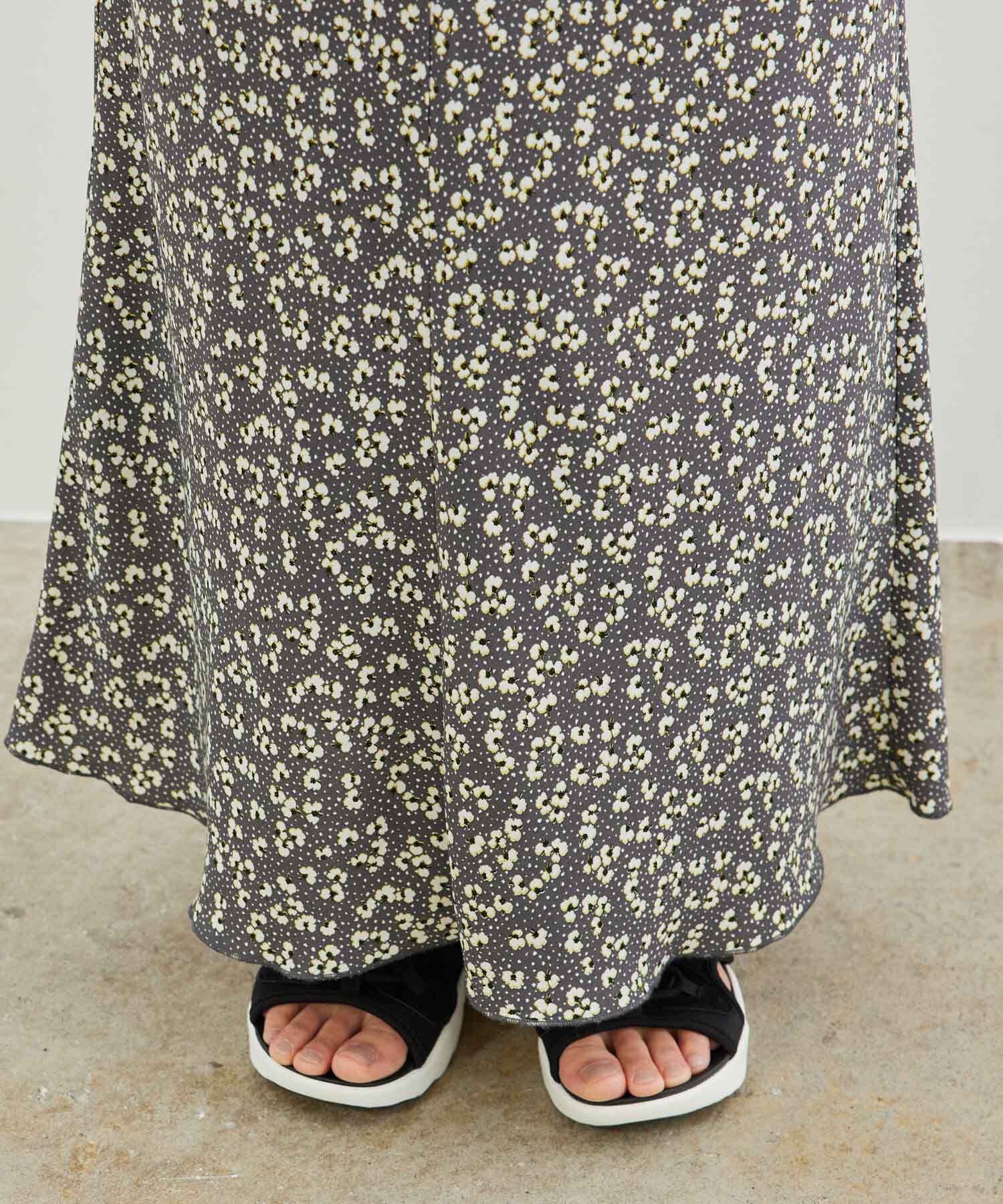 Rope&rsquo;Picnic「【着丈調節の出来る】フラワーマーメイドマキシスカート」|スカート|