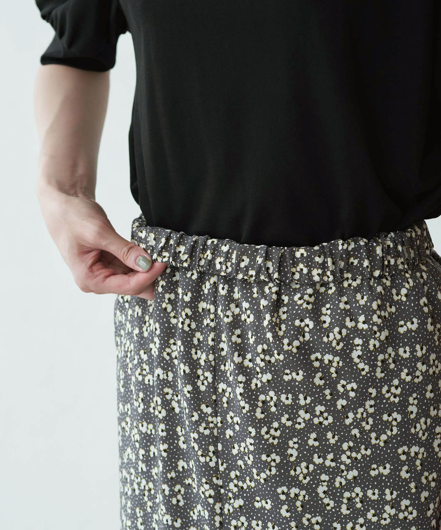 Rope&rsquo;Picnic「【着丈調節の出来る】フラワーマーメイドマキシスカート」|スカート|