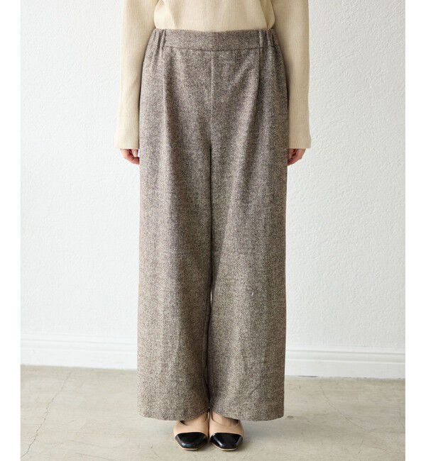 Rope&rsquo;Picnic「【3サイズ展開】きれいめイージーワイドパンツ」|チノ|