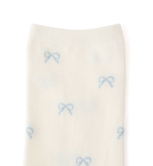 ROPE PICNIC PASSAGE「リボン柄クルーソックス」|ソックス|