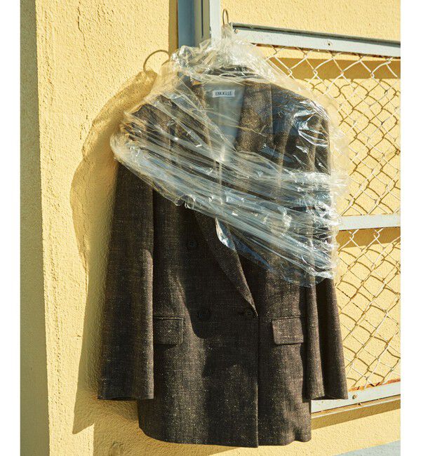 ADAM ET ROPE'「【EMOELLE】シルクネップテーラードジャケット」|テーラードジャケット|