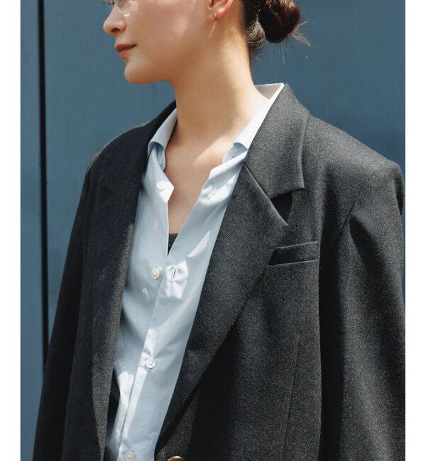 ADAM ET ROPE'「シングルブレストスリットジャケット」|テーラードジャケット|