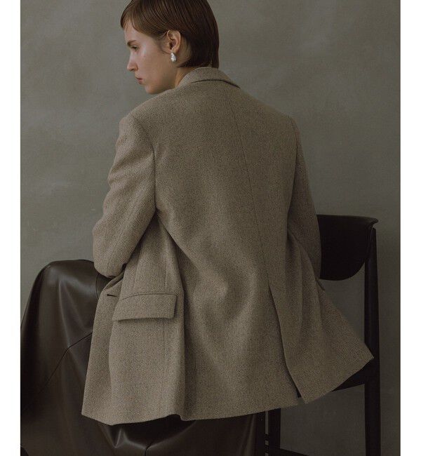 ADAM ET ROPE'「【EMOELLE】ウールネップテーラードジャケット」|テーラードジャケット|