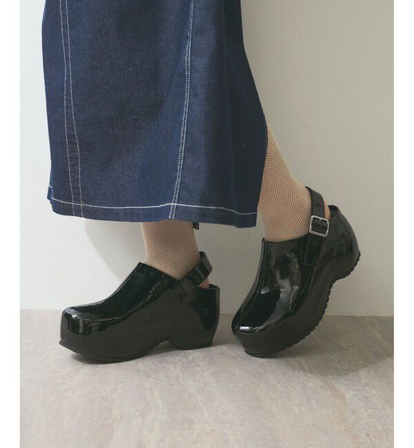 ADAM ET ROPE'「バックベルトクロッグ」|サンダル|