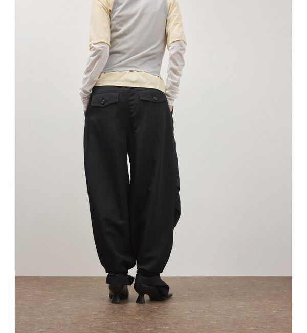 ADAM ET ROPE'「2WAYヘムパラシュートパンツ」|チノ|