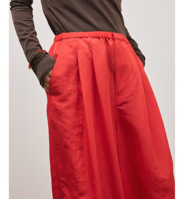 ADAM ET ROPE'「2WAYヘムパラシュートパンツ」|チノ|