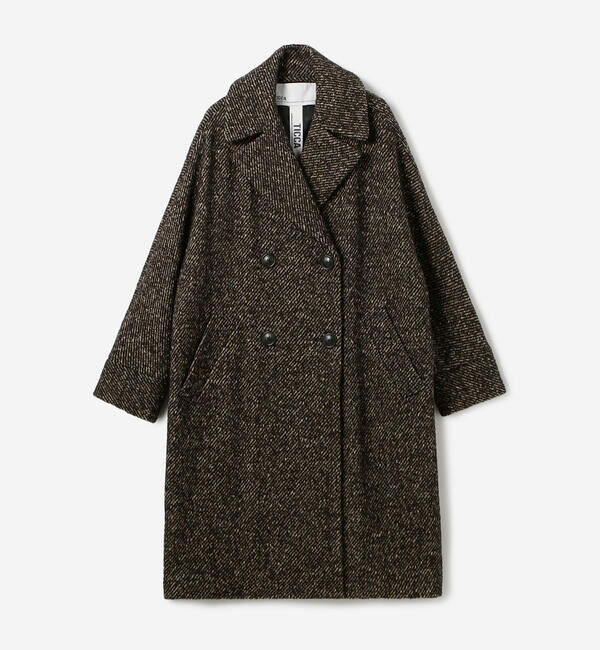  「TICCA |〈別注〉ツイード テントコート WOMEN」|ダッフルコート|