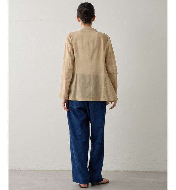 Drawing Numbers「【Drawing Numbers】コットンオーガンジーダブルジャケット」|テーラードジャケット|