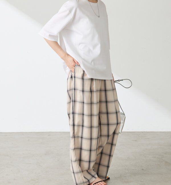  「チェックタックパンツ」|チノ|