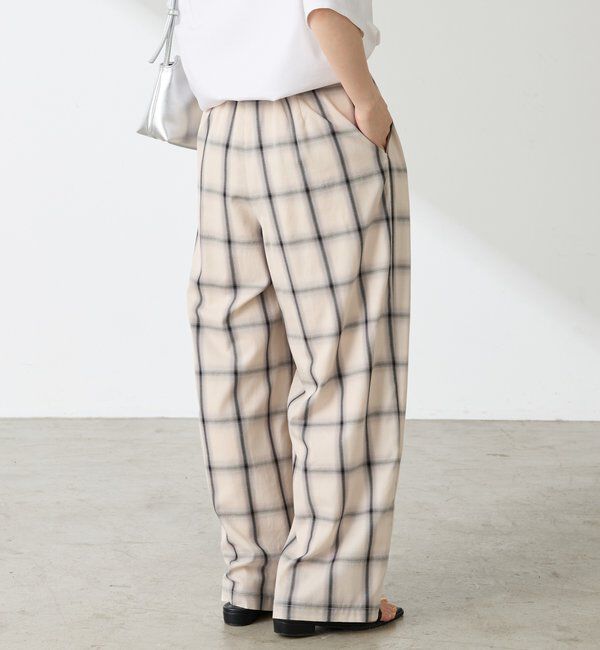  「チェックタックパンツ」|チノ|