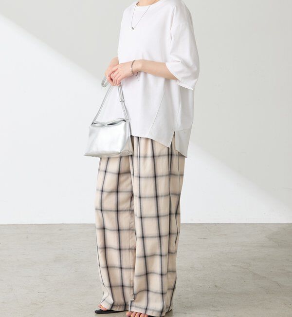  「チェックタックパンツ」|チノ|