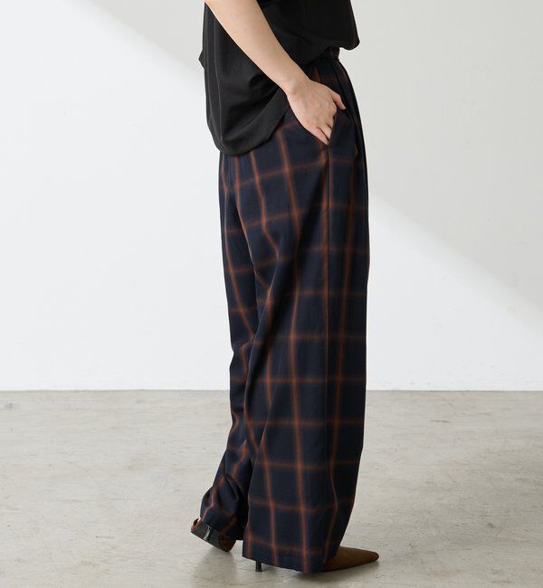  「チェックタックパンツ」|チノ|