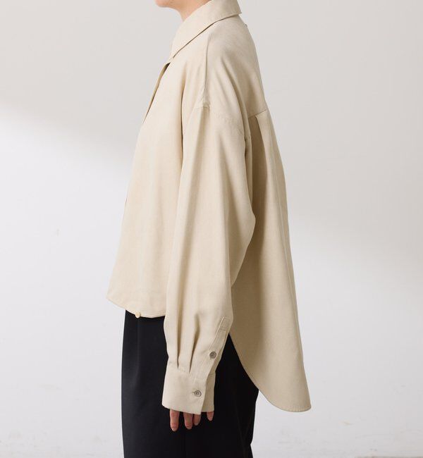  「スエードタッチバックロングシャツ」|シャツ・ブラウス|