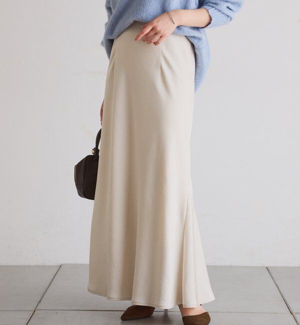  「【IDE監修大きめサイズ/WEB限定リバイバル】サテンマーメイドスカート」|スカート|