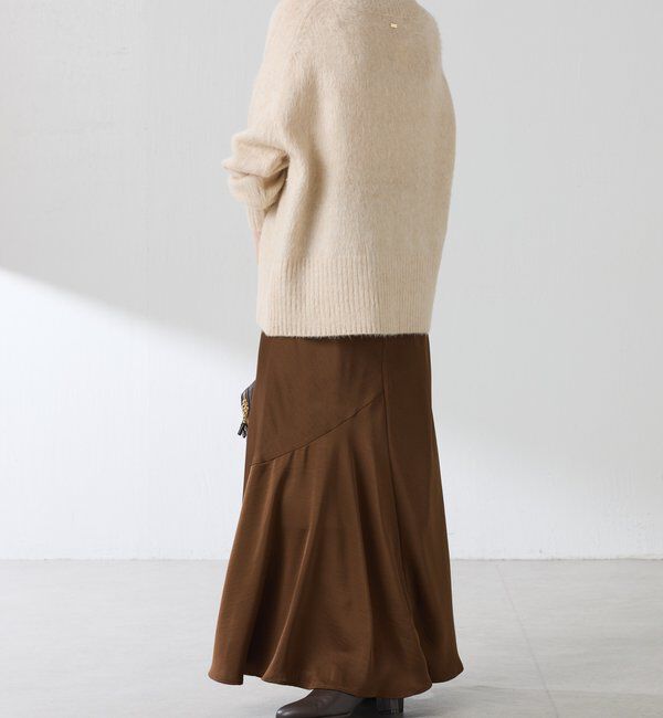  「【IDE監修大きめサイズ/WEB限定リバイバル】サテンマーメイドスカート」|スカート|