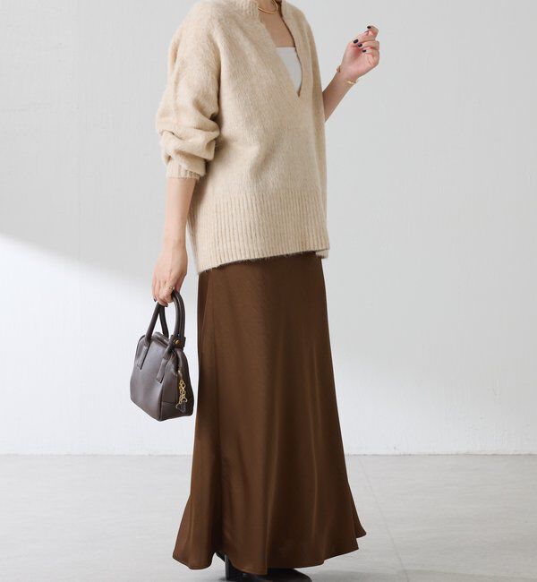  「【IDE監修大きめサイズ/WEB限定リバイバル】サテンマーメイドスカート」|スカート|