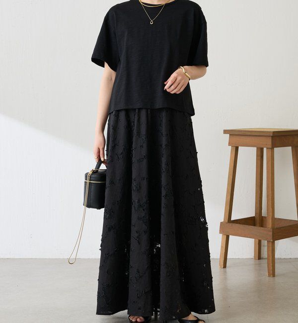  「【1枚でも決まる】クロシェドッキングTシャツ」|Tシャツ・カットソー|