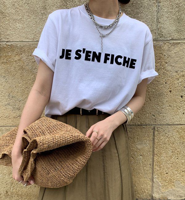  「【新色追加】JES'EN FICHEフロッキーロゴTEE」|Tシャツ・カットソー|ホワイト