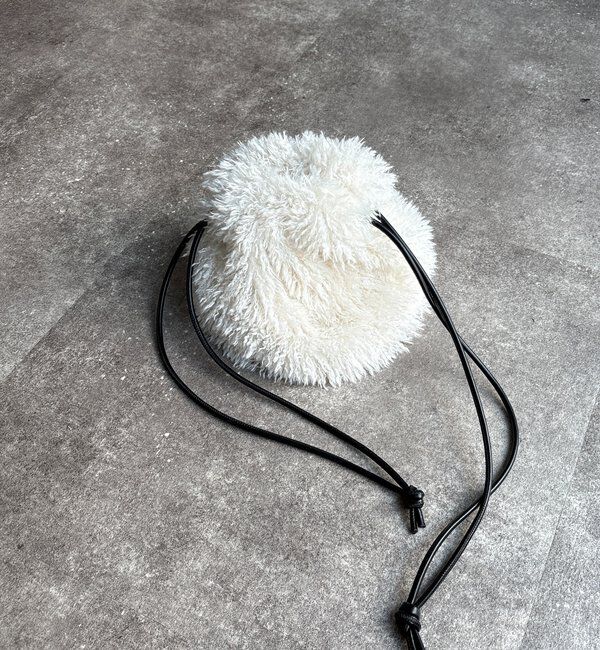  「シャギー巾着バッグ」|トートバッグ|