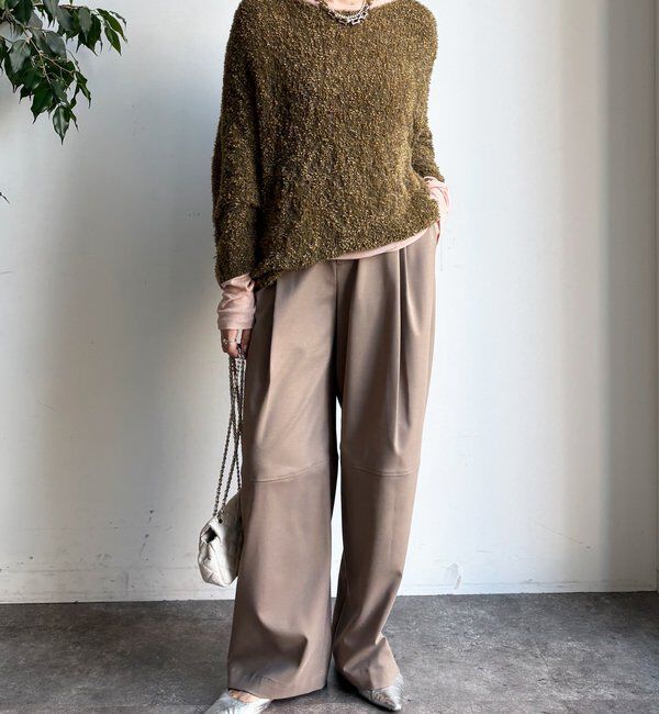  「リボンヤーンフェザープルオーバー」|ニット・セーター|