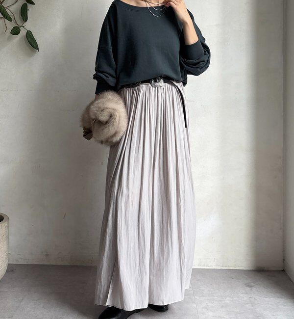  「ウエストリブギャザースカート」|スカート|