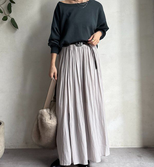  「ウエストリブギャザースカート」|スカート|